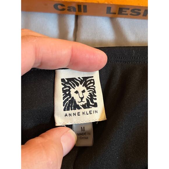 Anne Klein‎ Linear Shine Pull On Wide Leg Pant size M NWT - Picture 4 of 6